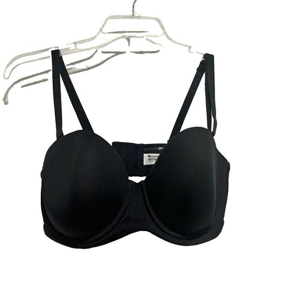 NWOT Wacoal T-Shirt Bra 36D Black Removable Straps Underwired Lightly Lined - Picture 1 of 7